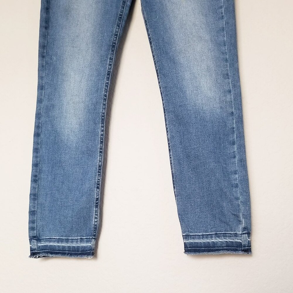 Modern American Soho Crop High Waist Denim Jeans Size 27 Diana Medium Wash $148 - Picture 12 of 16